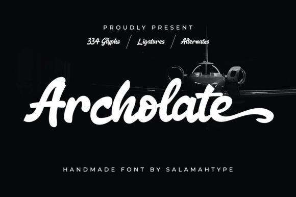 Archolate Script Font - Featured Image