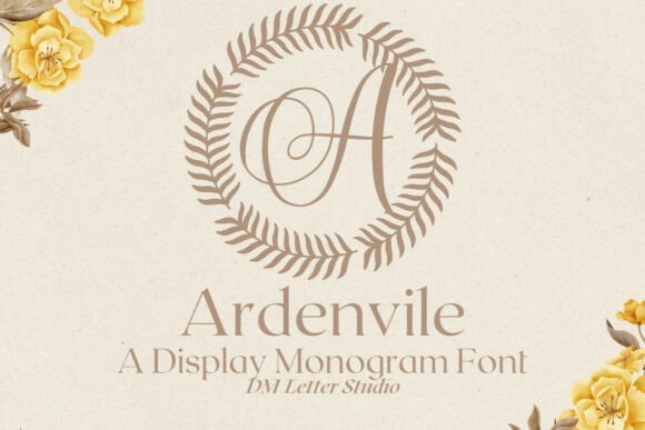 Ardenvile Monogram Font - Featured Image