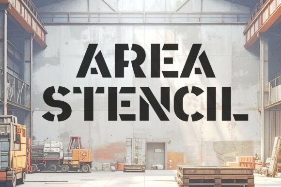 Area Stencil Font - Featured Image