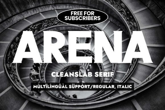 Arena Font - Featured Image