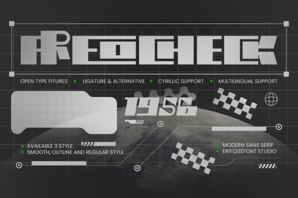 Areocheck Font - Featured Image