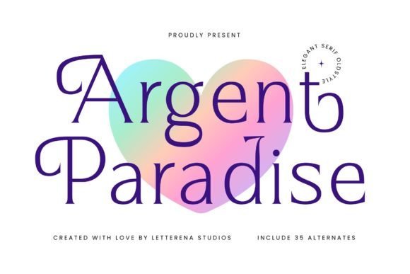 Argent Paradise Font - Featured Image