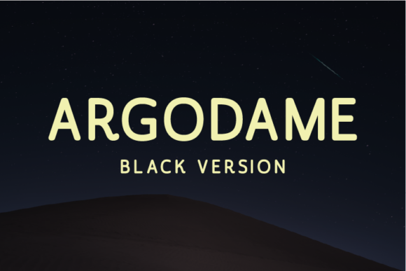 Argodame Black Font - Featured Image