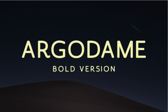 Argodame Bold Font - Featured Image