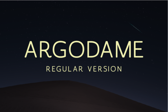 Argodame Font - Featured Image