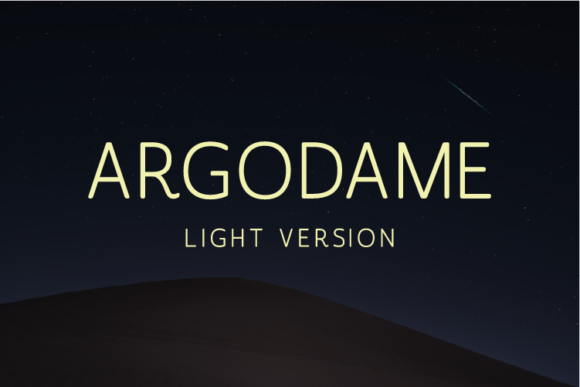 Argodame Light Font - Featured Image
