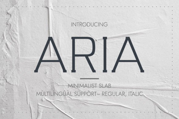 Aria Font - Featured Image