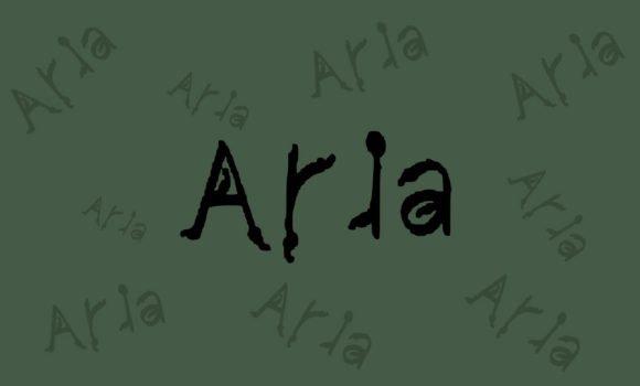 Aria Font - Featured Image