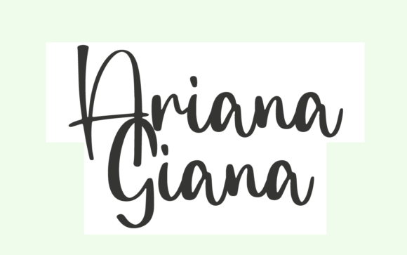 Ariana Giana Font - Featured Image