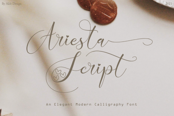 Ariesta Script Font - Featured Image
