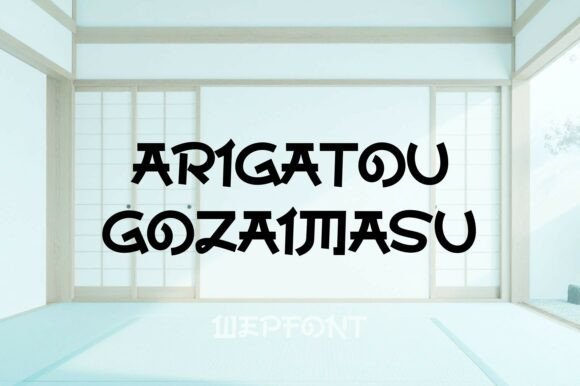 Arigatou Gozaimasu Font - Featured Image