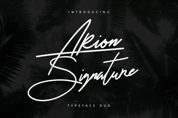 Arion Signature Font - Featured Image