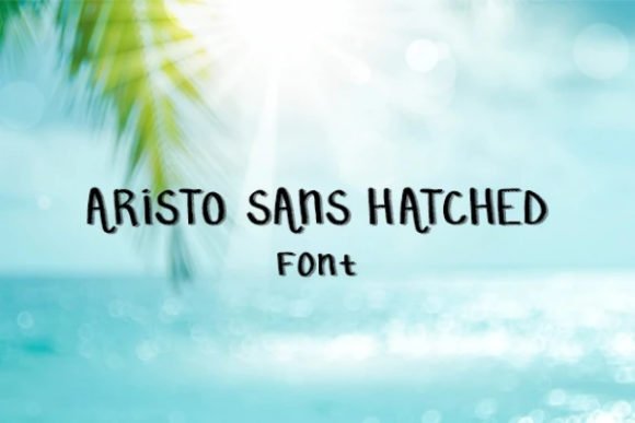 Aristo Hatched Font - Featured Image