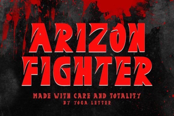 Arizon Fighter Font - Featured Image