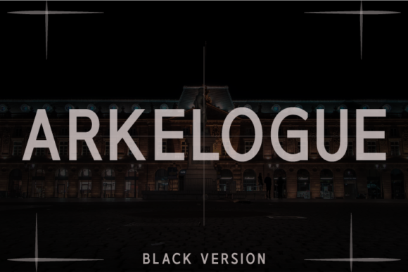 Arkelogue Black Font - Featured Image