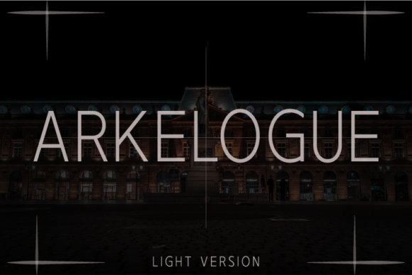 Arkelogue Light Font - Featured Image