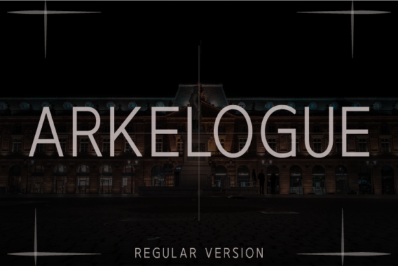 Arkelogue Regular Font - Featured Image