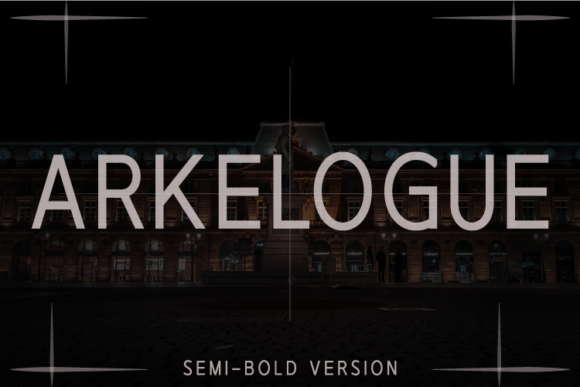 Arkelogue Semi-Bold Font - Featured Image