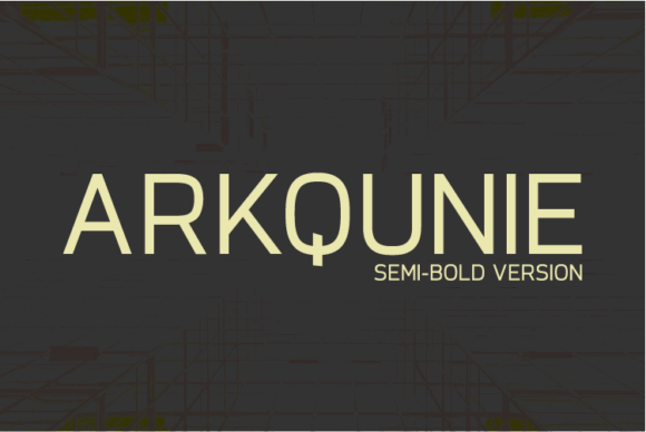 Arkqunie Semi-Bold Font - Featured Image