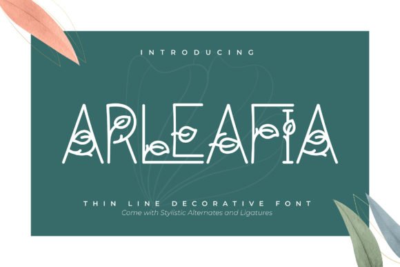 Arleafia Font - Featured Image