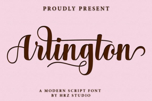 Arlington Script Font - Featured Image