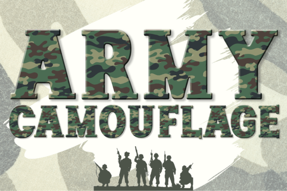 Army Camouflage Font - Featured Image