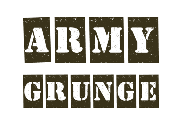 Army Grunge Font - Featured Image