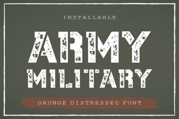 Army Military Font - Featured Image