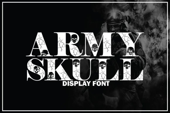 Army Skull Font - Featured Image
