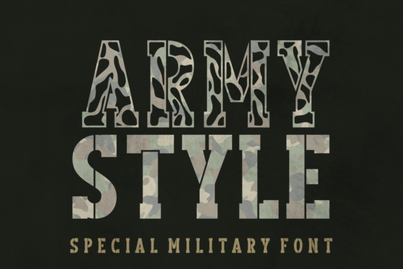 Army Style Font - Featured Image