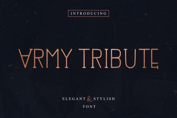 Army Tribute Font - Featured Image