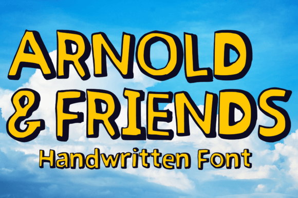 Arnold & Friends Font - Featured Image