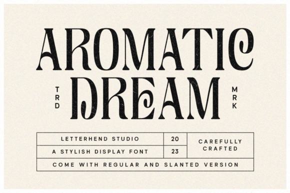 Aromatic Dream Font - Featured Image