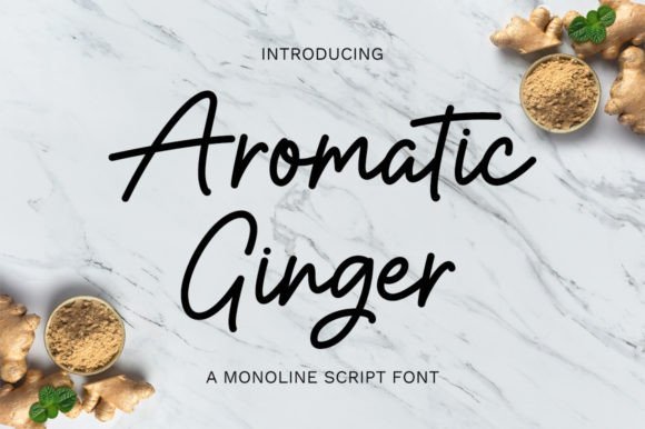 Aromatic Ginger Font - Featured Image