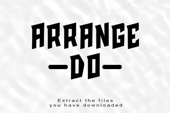 Arrange Do Font - Featured Image