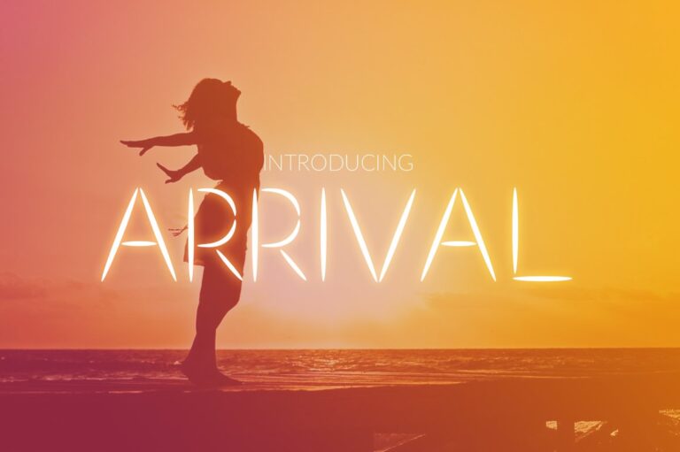 Arrival Sans Font - Featured Image