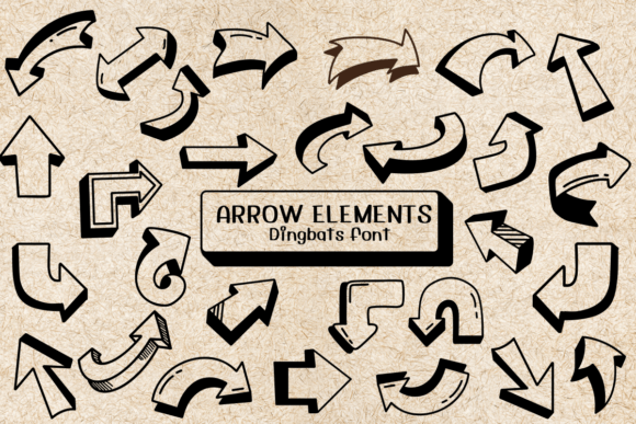 Arrow Elements Font - Featured Image