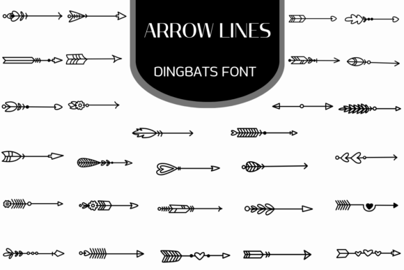 Arrow Lines Font - Featured Image