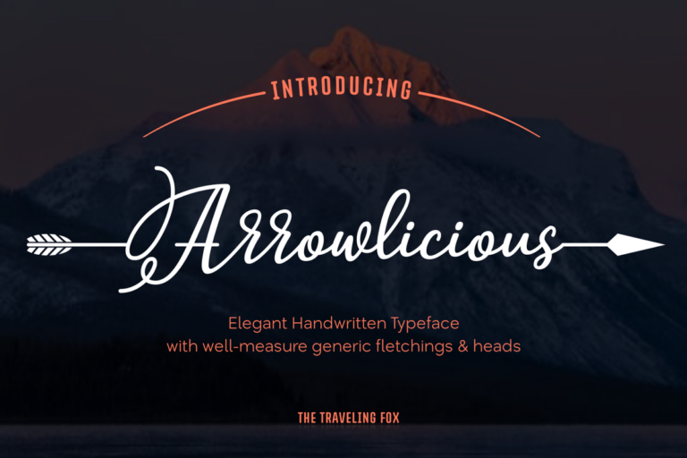 Arrowlicious Font - Featured Image