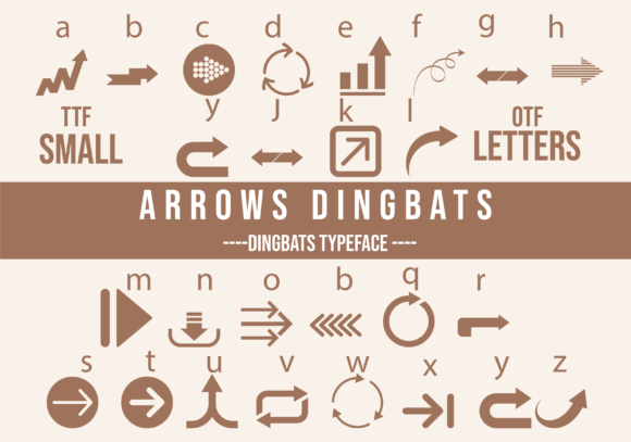 Arrows Dingbats Font - Featured Image