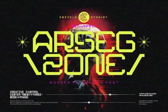 Arsegzone Font - Featured Image