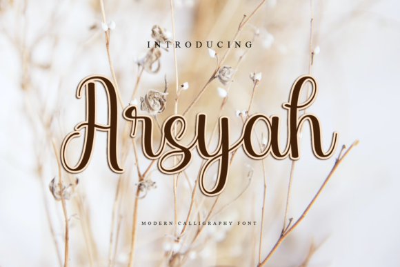 Arsyah Font - Featured Image