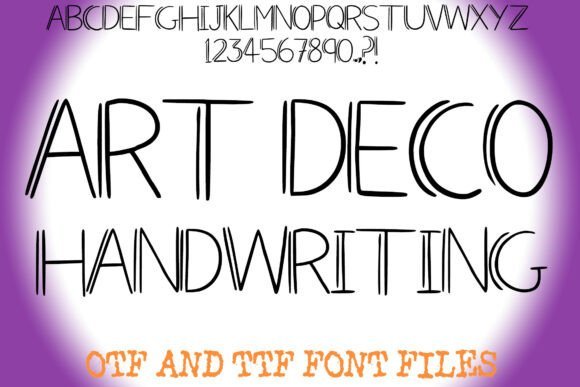 Art Deco Handwriting Font - Featured Image