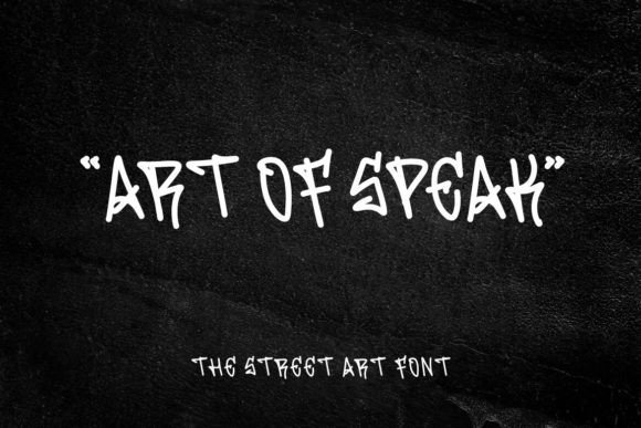 Art of Speak Font - Featured Image