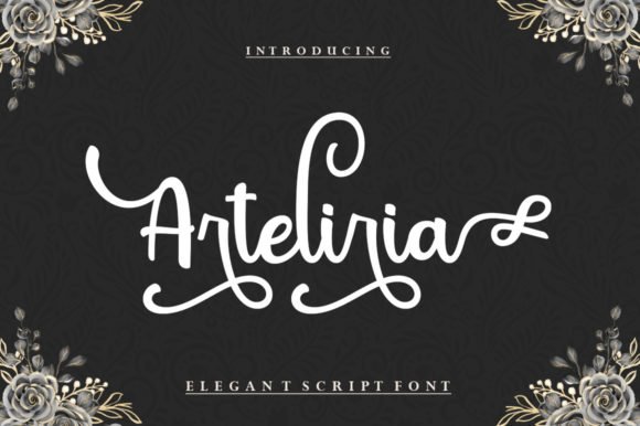 Arteliria Script Font - Featured Image