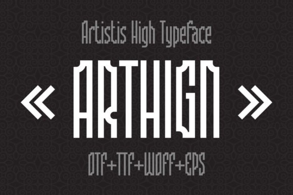 Arthign Font - Featured Image