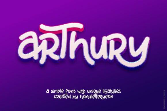 Arthury Font - Featured Image