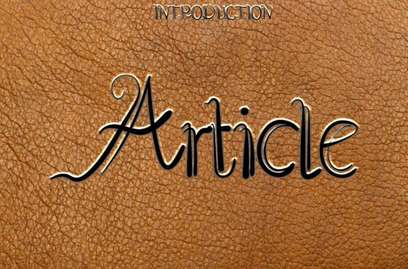Article Font - Featured Image