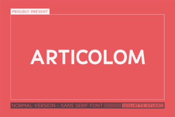 Articolom Font - Featured Image