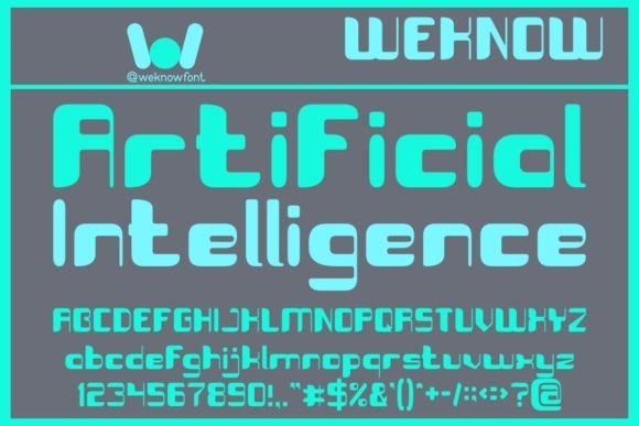 Artificial Intelligence Font - Featured Image